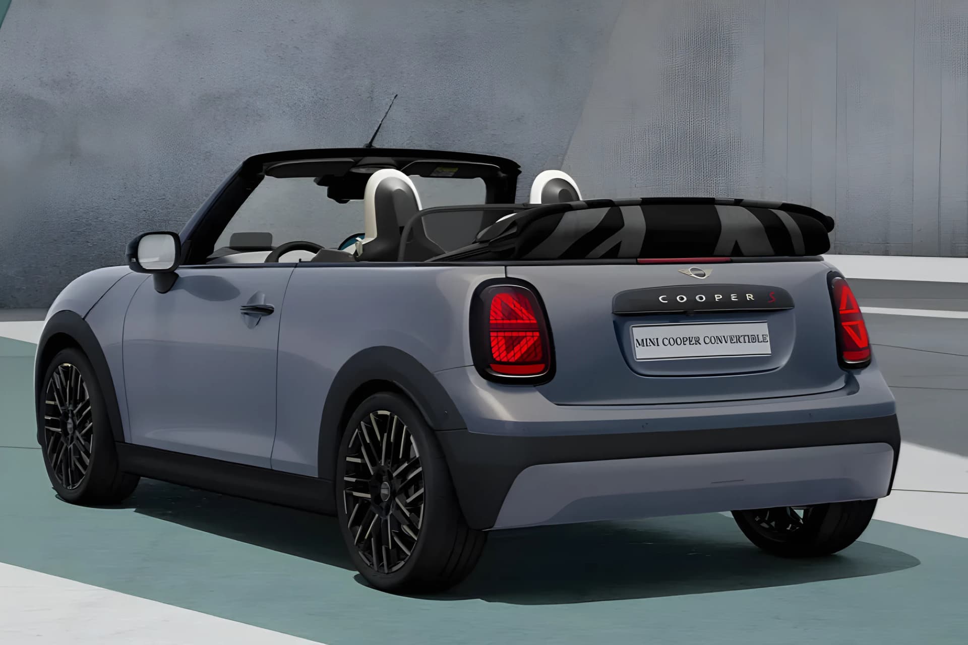 Mini Cooper S Convertible Rear Left View