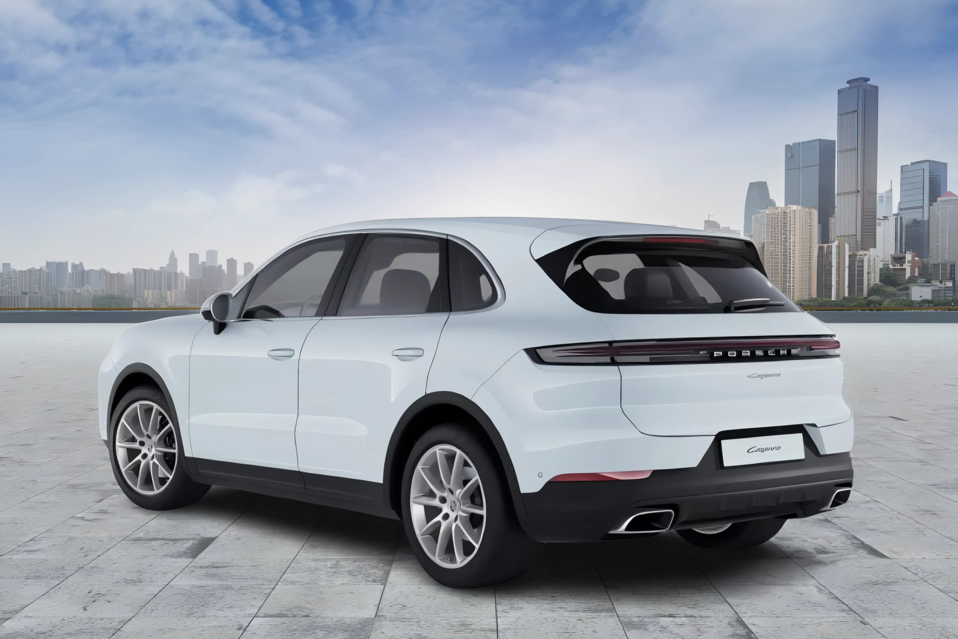 Porsche Cayenne Rear Left View