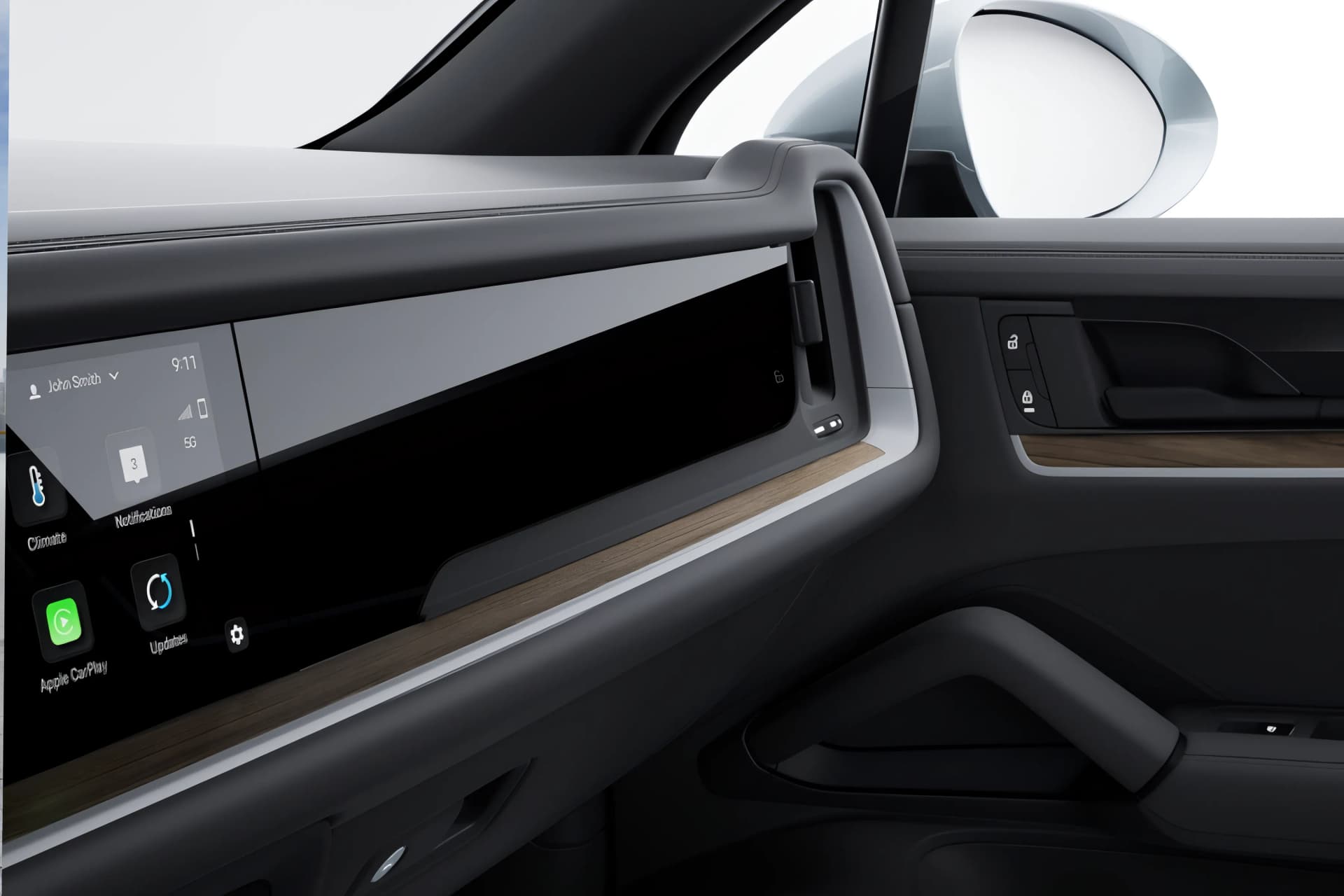 Porsche Cayenne Infotainment System View