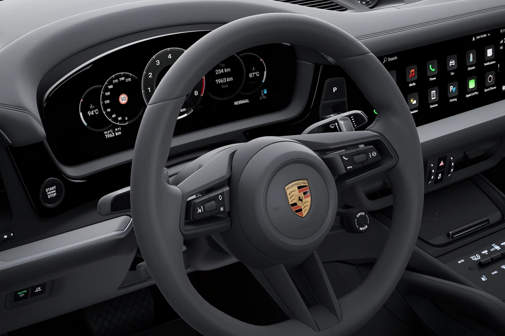 Porsche Cayenne Coupe Steering Mounted Control View
