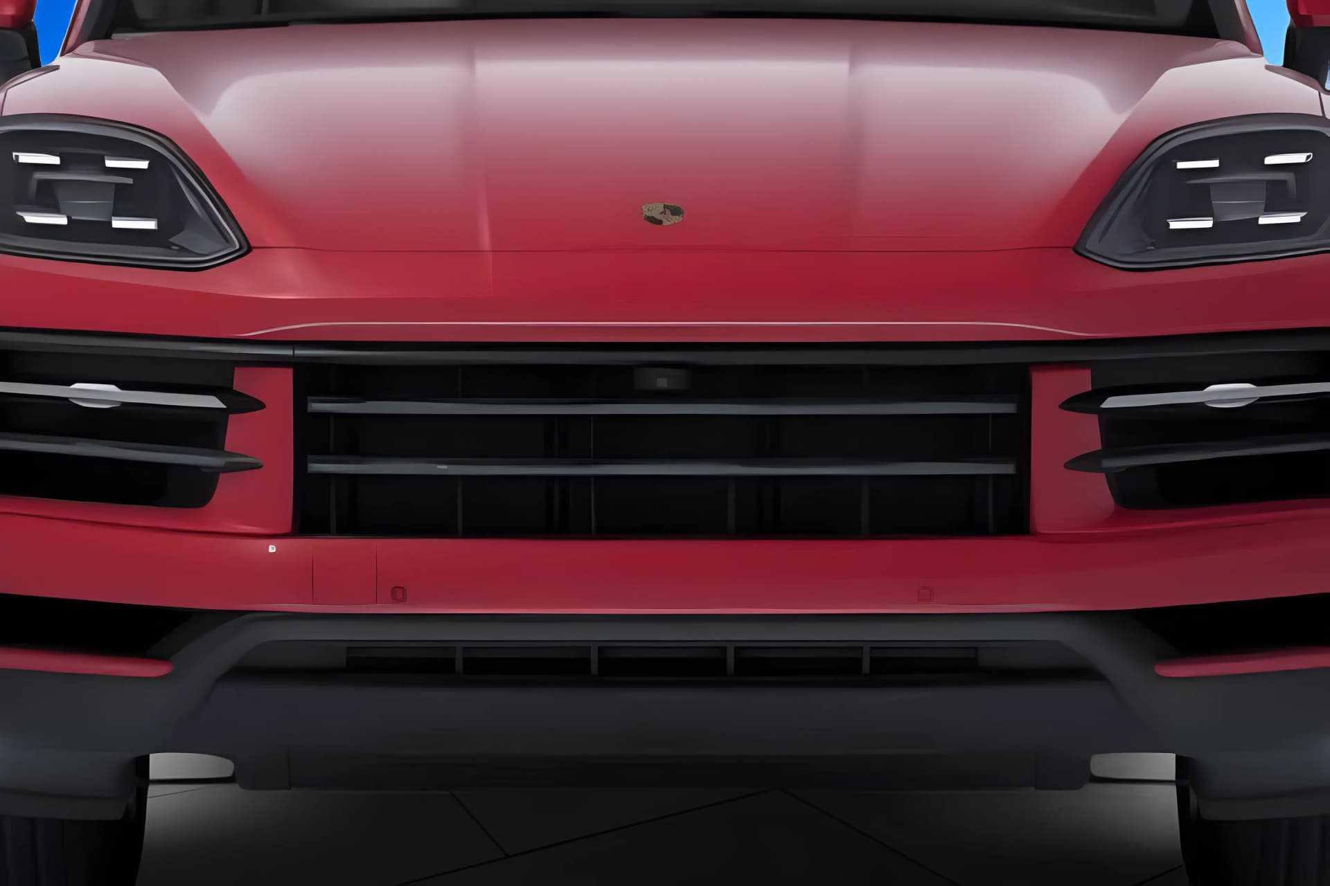 Porsche Cayenne Hybrid Front Grille View