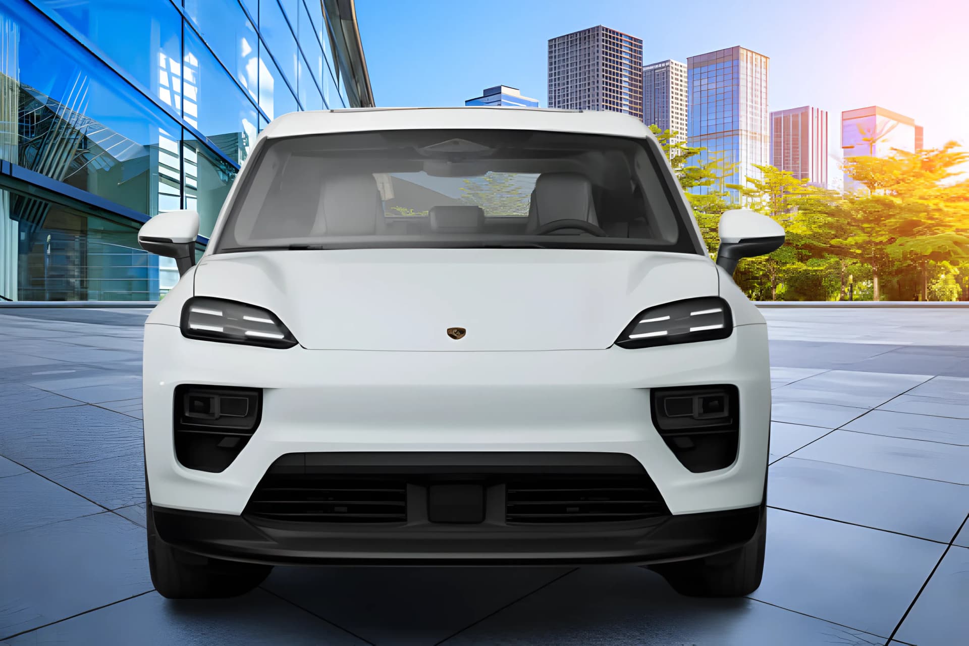 Porsche Macan EV Front View
