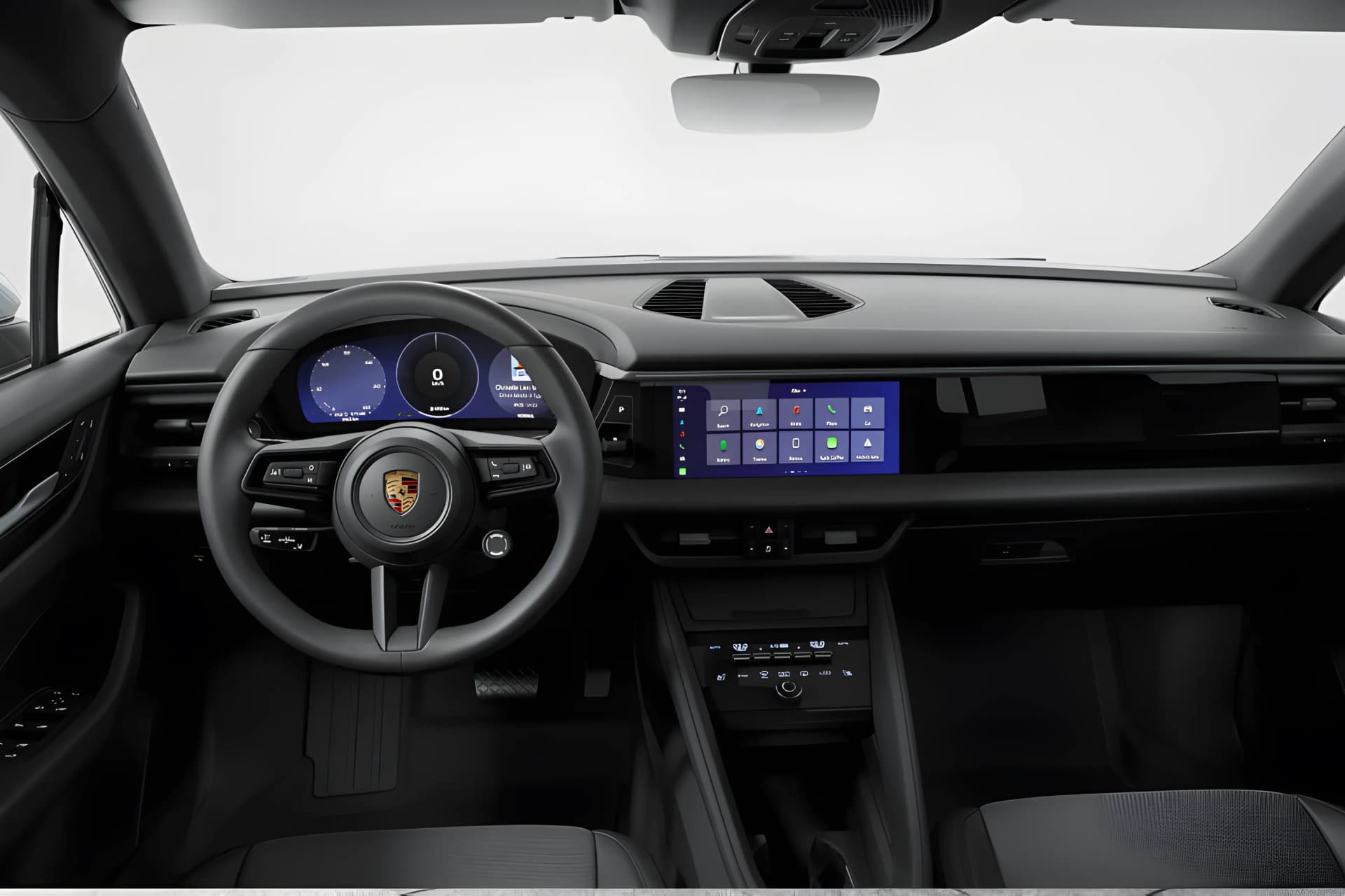 Porsche Macan EV Steering View