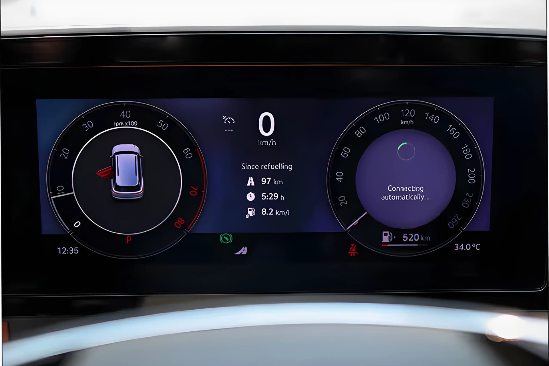Skoda Kodiaq Digital Cluster View