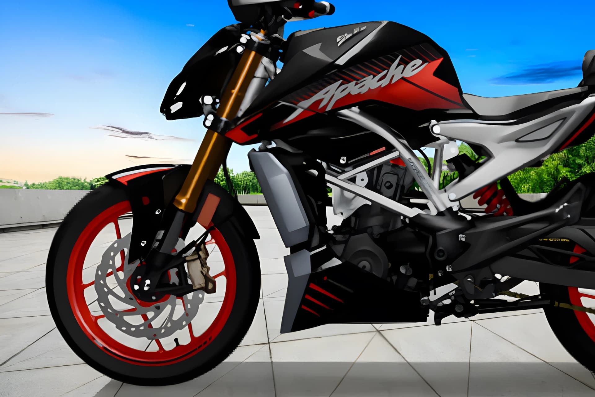 TVS Apache RTR 310 Engine View