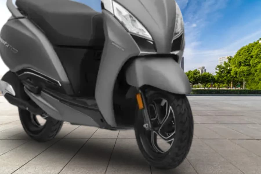 TVS Jupiter Front Wheel View
