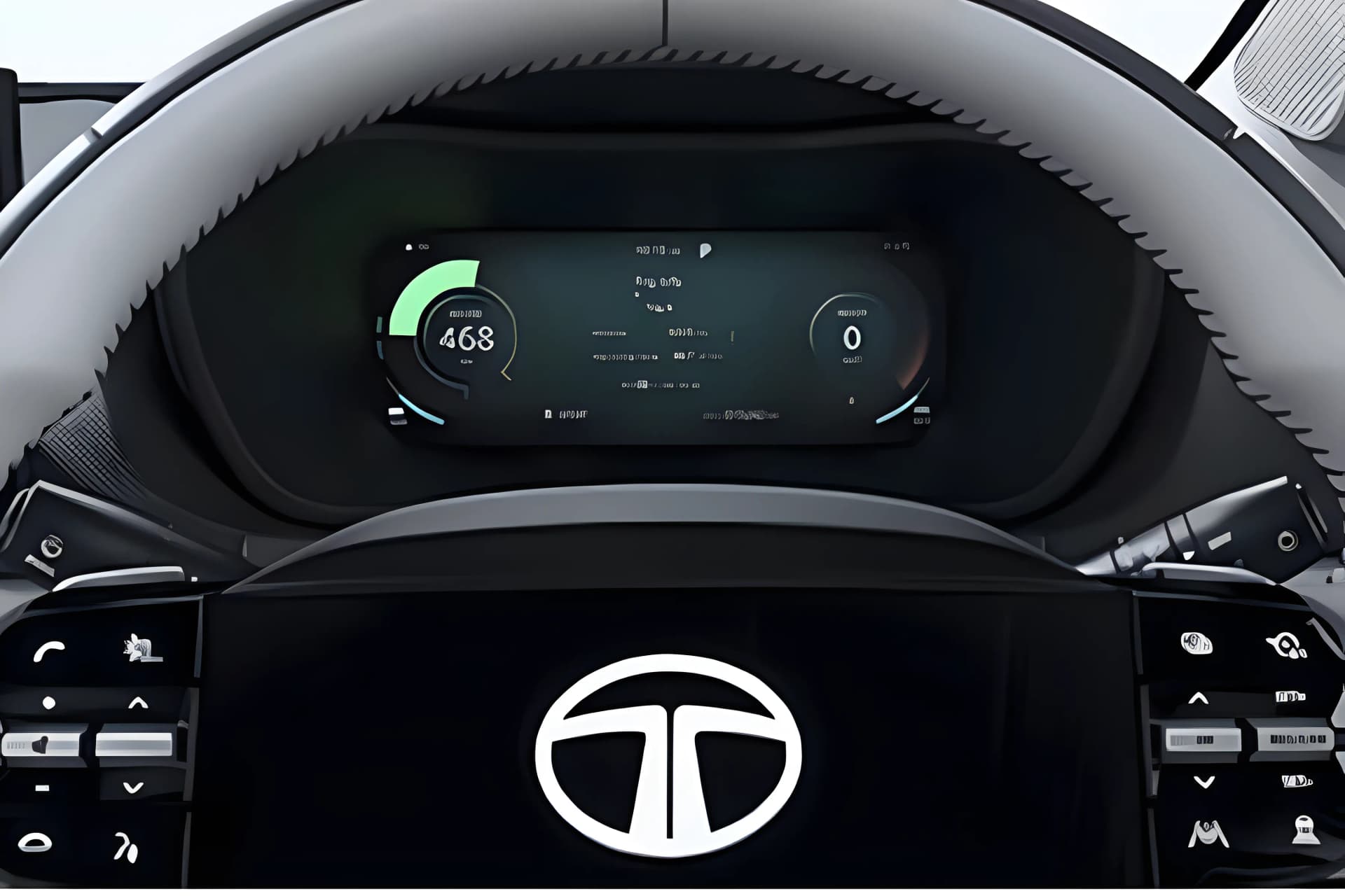 Tata Curvv EV Digital Cluster View