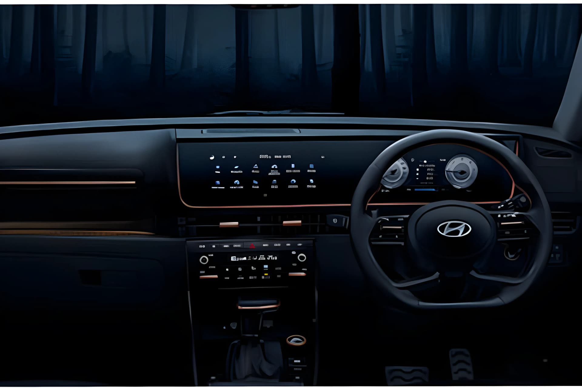 Tata Harrier EV Steering View