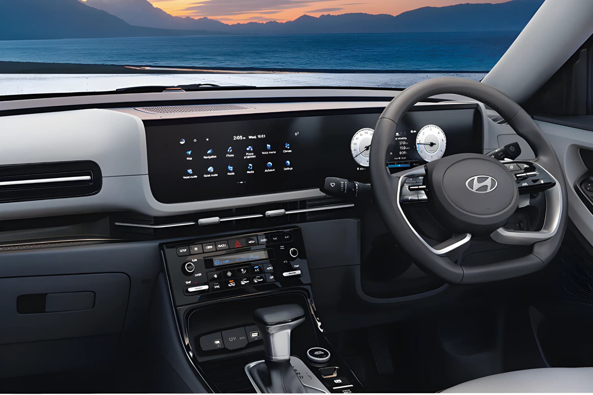 Tata Harrier EV Dashboard View