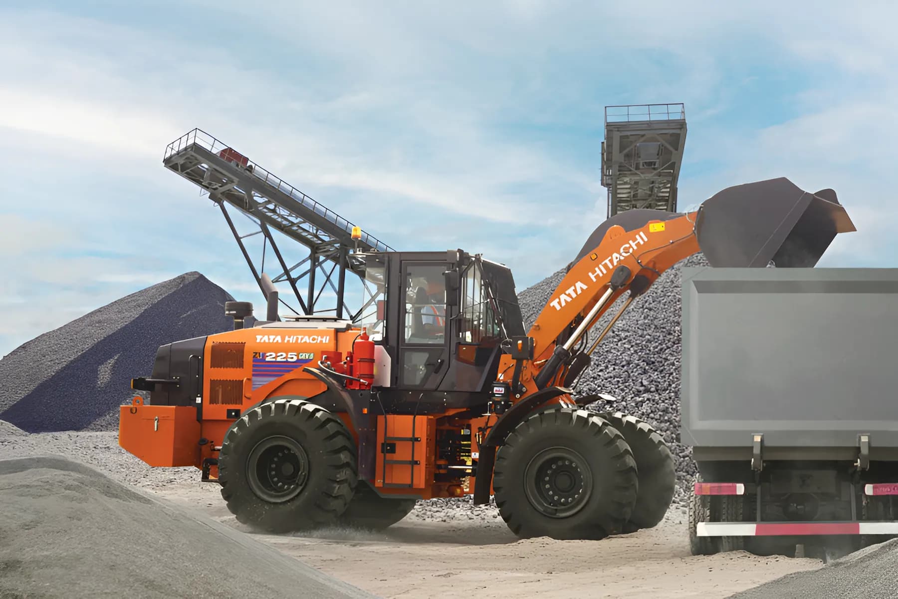 Tata Hitachi ZW 225 Counterweight View