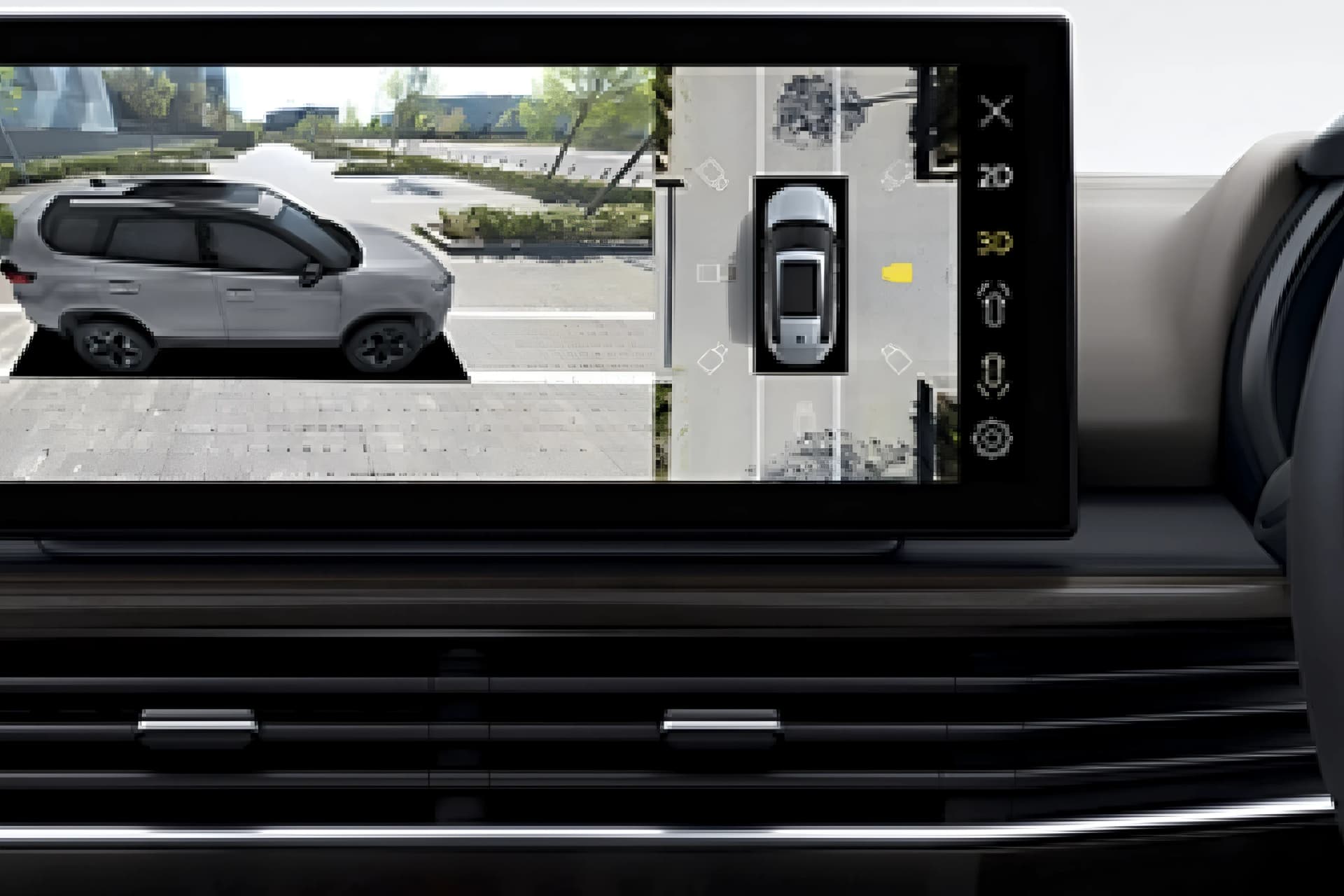 Tata Safari Rear Camera View