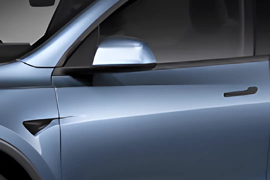 Tesla Model Y Electric Side Mirror View