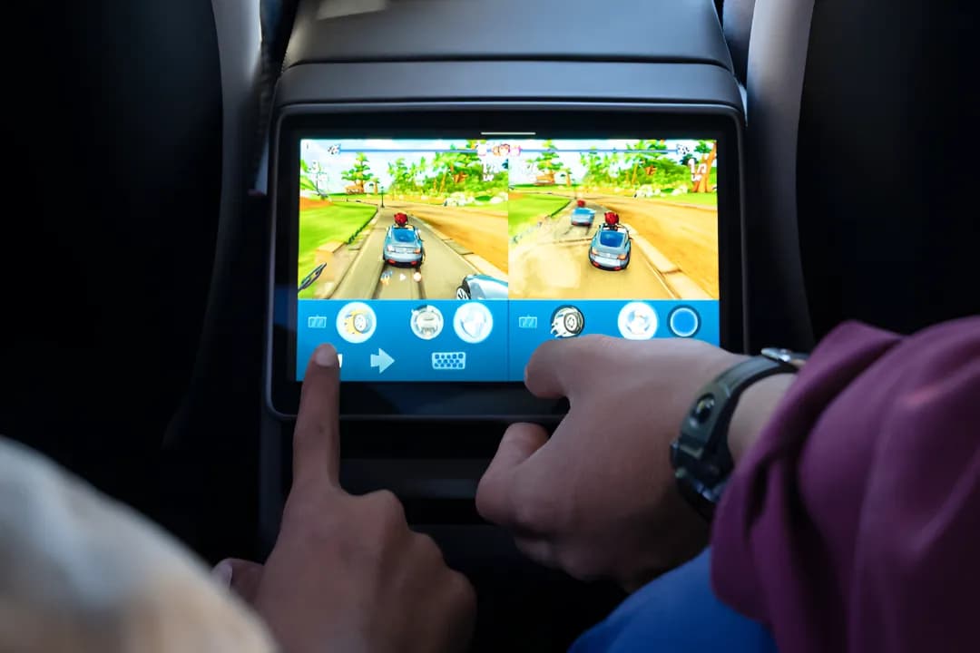 Tesla Model Y EV Touch Screen View