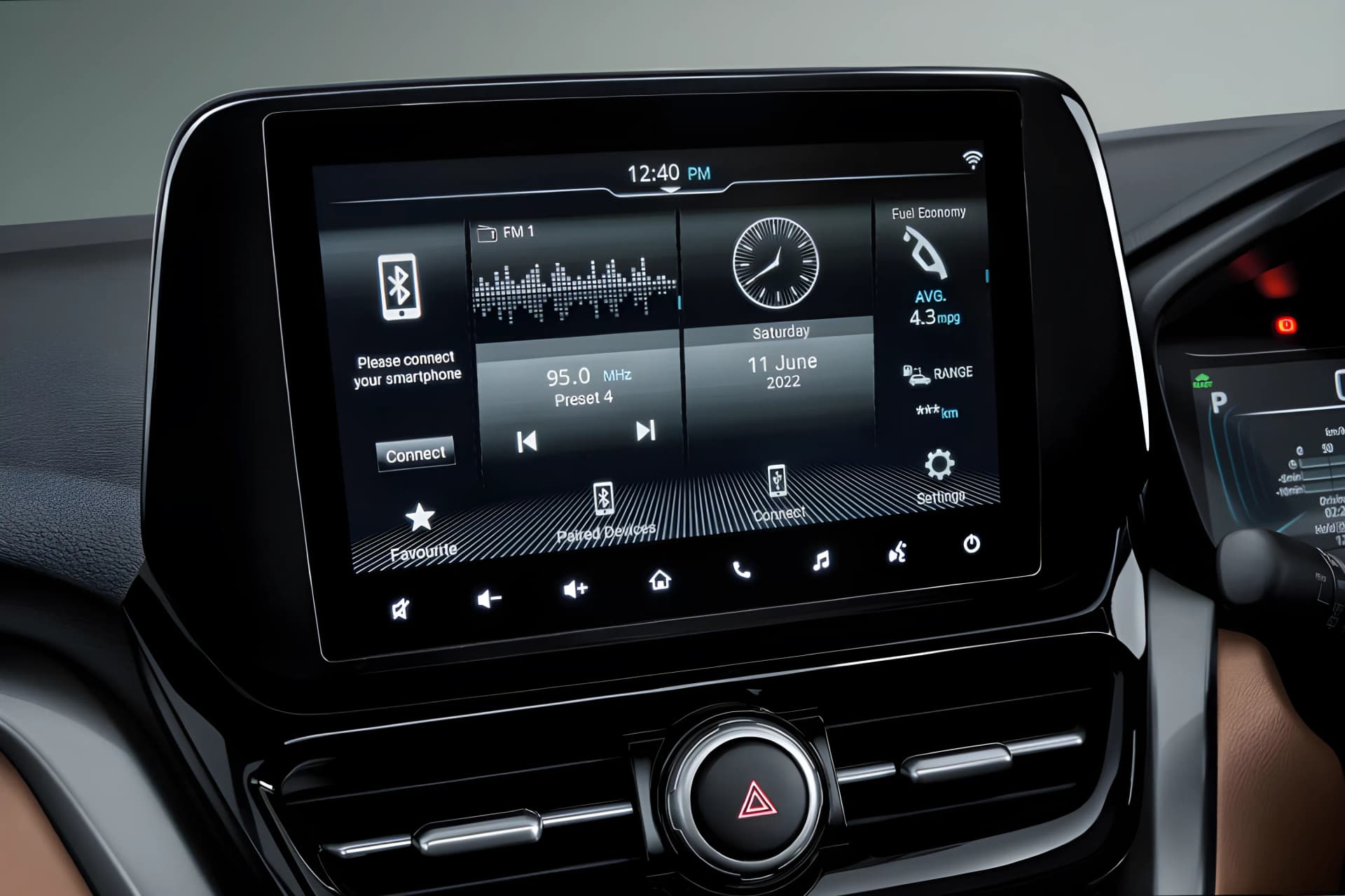 Toyota Urban Cruiser Hyryder Infontainment System View