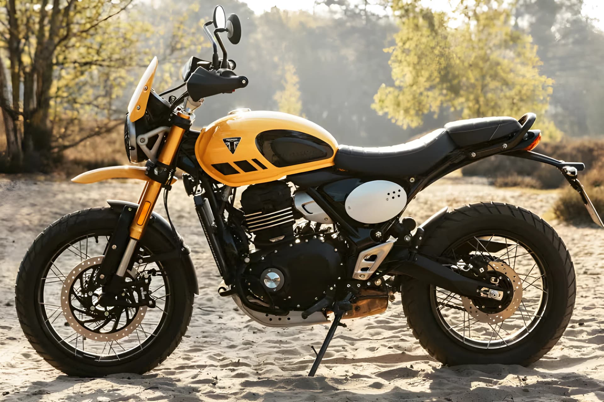 Triumph Scrambler 400 XC Left Side View