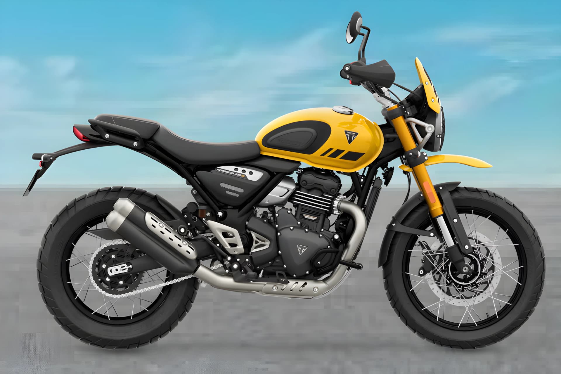 Triumph Scrambler 400 XC Right Side View