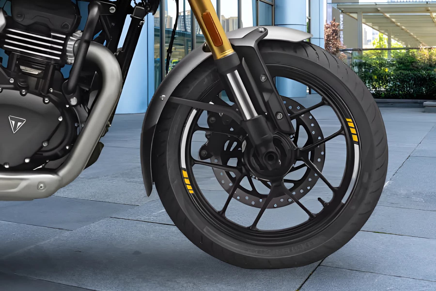 Triumph Speed 400 Front Wheel View
