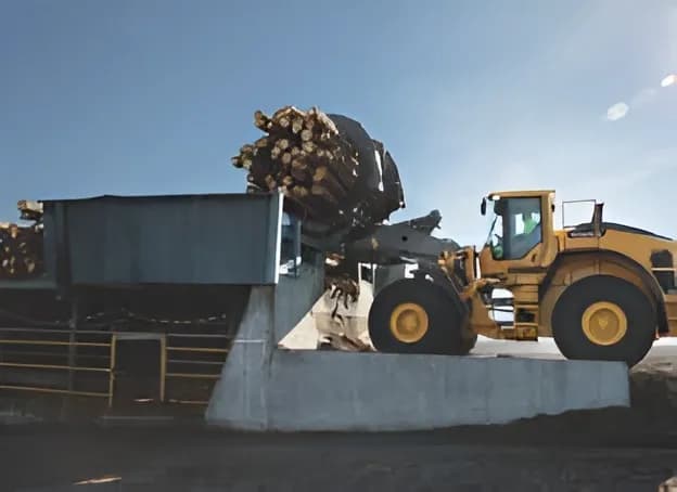 Volvo L220H Log Grapple View