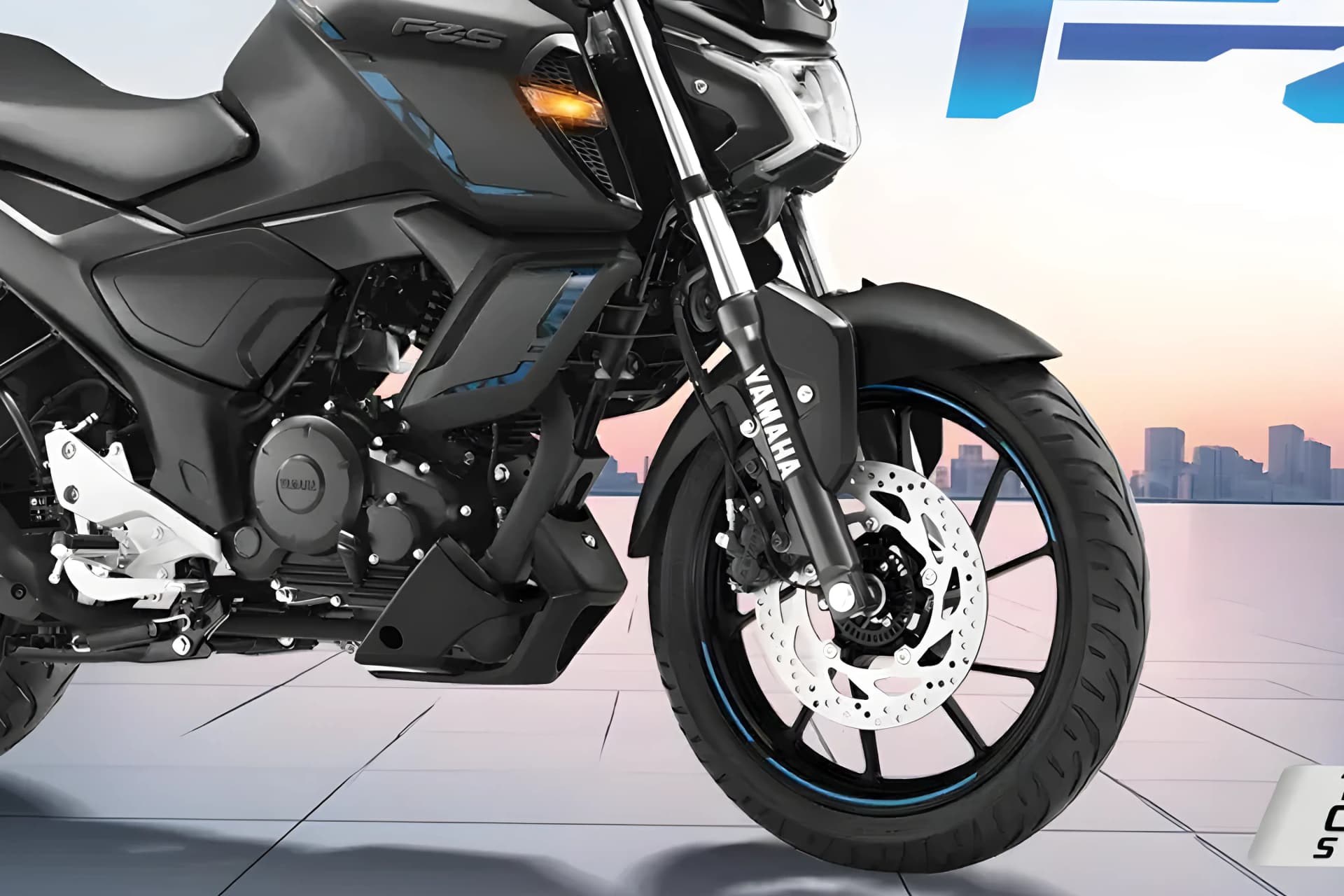 Yamaha FZ S FI Front Wheel View