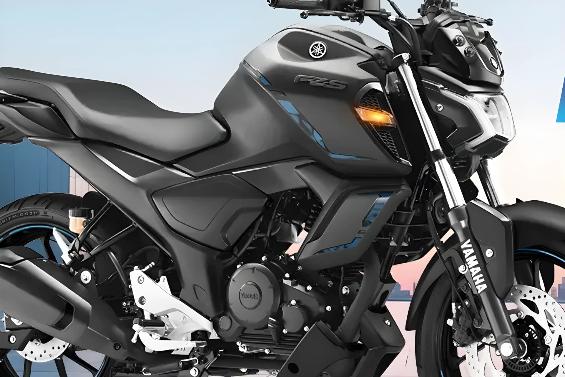 Yamaha FZ S FI Front Shocker View