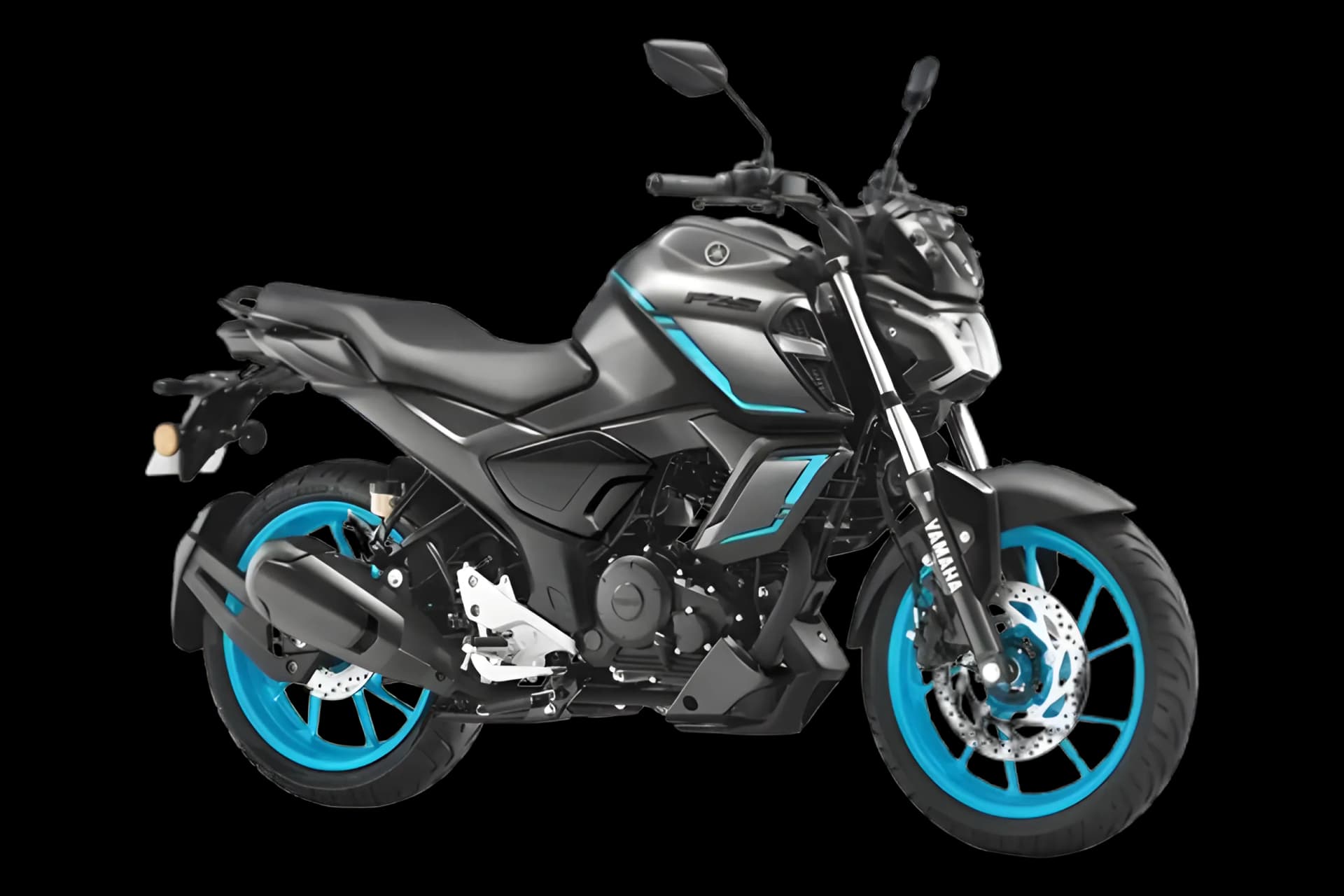 Yamaha FZ S FI Hybrid Cyan Metallic Grey color