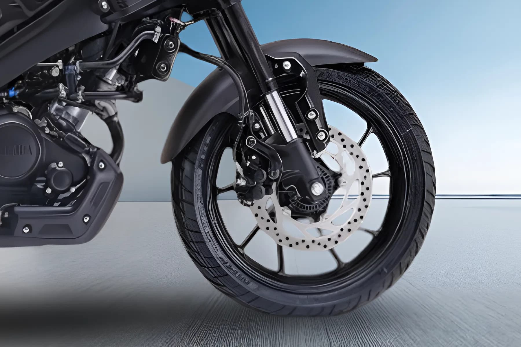 Yamaha XSR 155 Front Wheel View