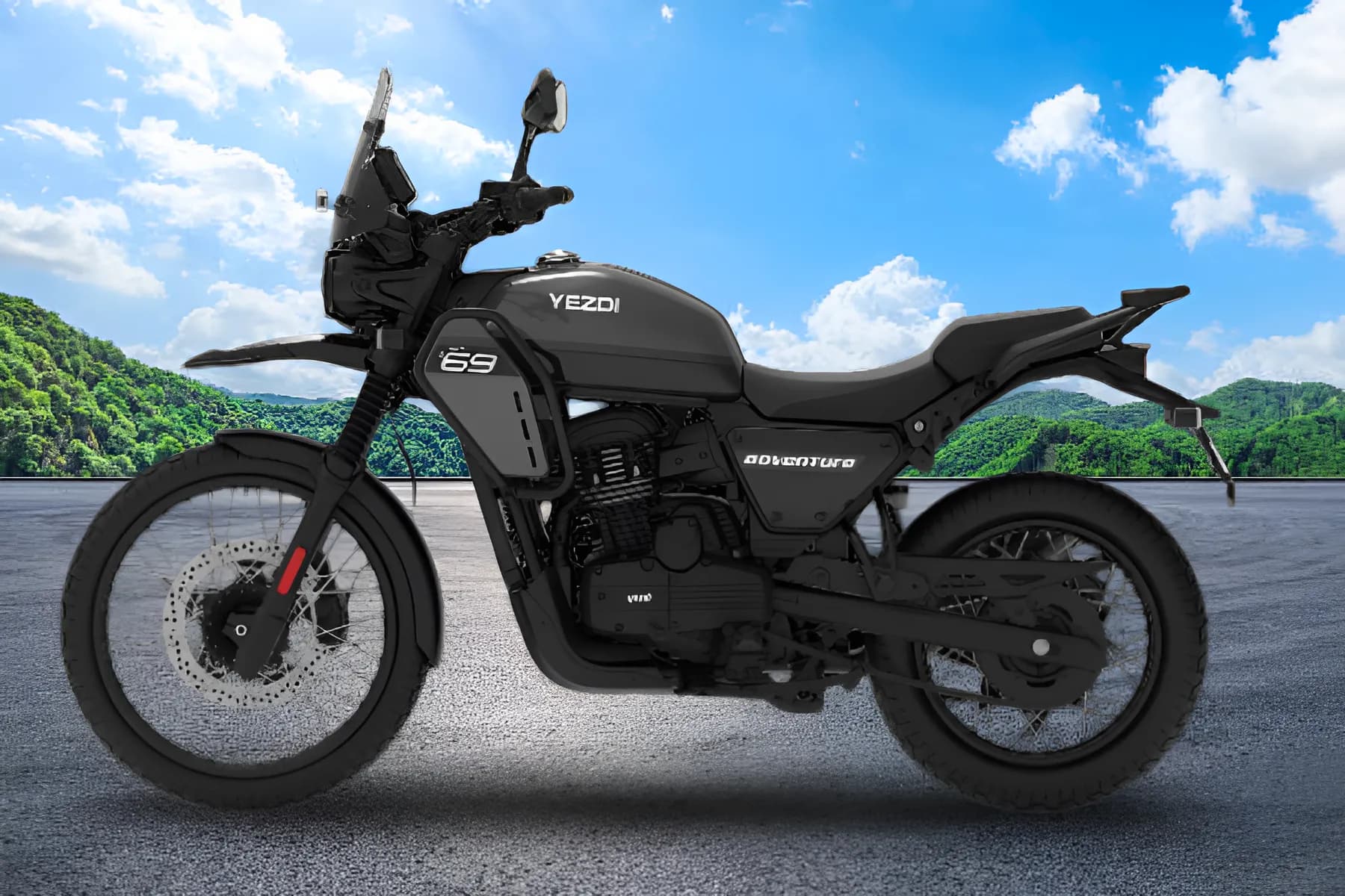 Yezdi Adventure Left Side View